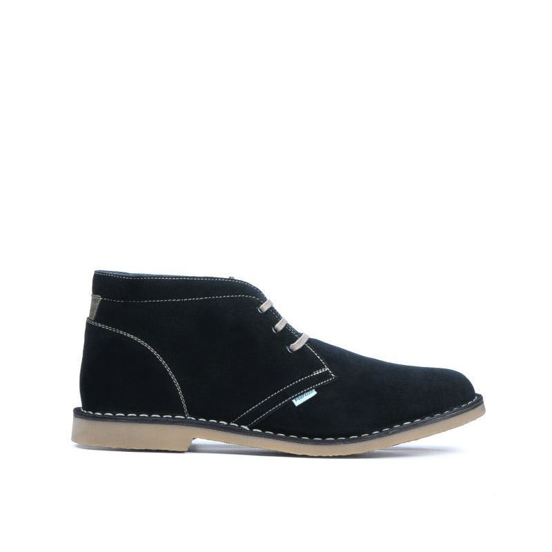 Herrenstiefel 7300 schwarzes Veloursleder