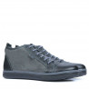 Herrenschuhe 480 schwarz+grau