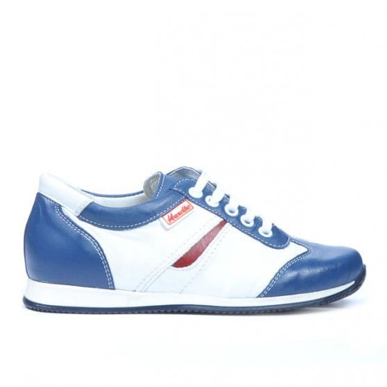 Kinderschuhe 136 indigo+weiß Kinderschuhe 136 indigo+weiß