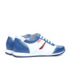 Kinderschuhe 136 indigo+weiß