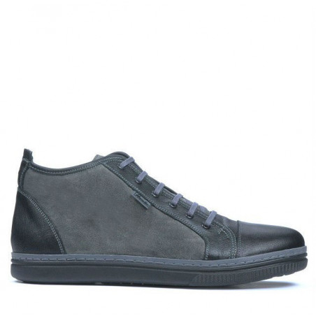 Herrenschuhe 480 schwarz+grau