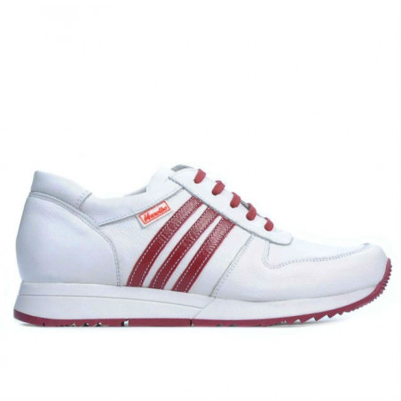 Damen Sportschuhe 665 weiß+rot