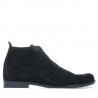Herrenschuhe 412 schwarz Velours