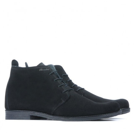 Herrenschuhe 412 schwarz Velours