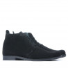 Herrenschuhe 412 schwarz Velours