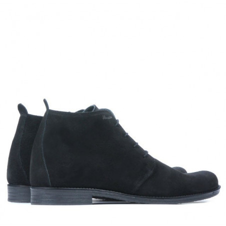 Herrenschuhe 412 schwarz Velours