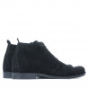 Herrenschuhe 412 schwarz Velours