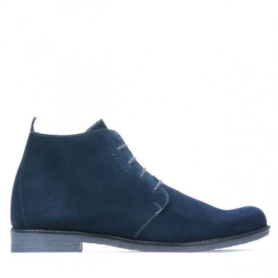 Herrenstiefel 412 Indigo Veloursleder