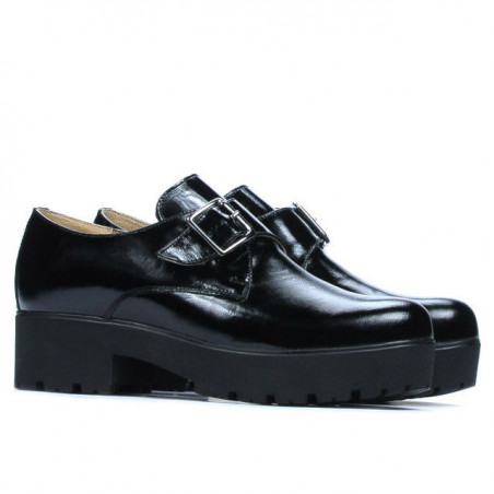 Damen Freizeitschuhe 670 Lack schwarz