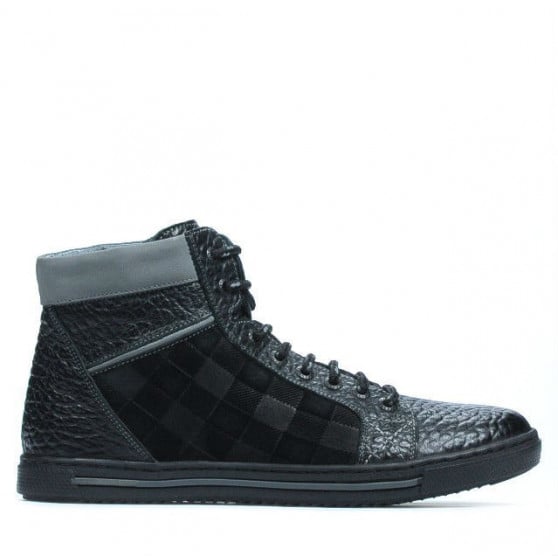 Herrenstiefel 467 schwarz+grau Herrenstiefel 467 schwarz+grau