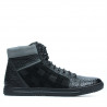Herrenstiefel 467 schwarz+grau