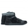 Herrenstiefel 467 schwarz+grau