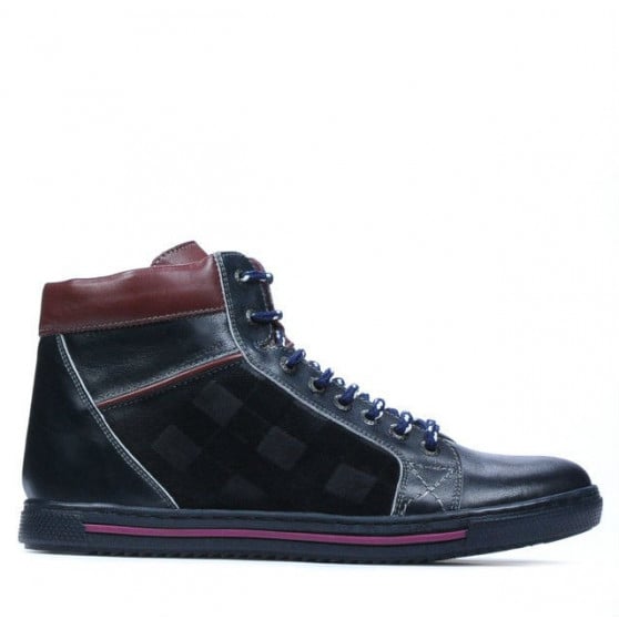 Herrenstiefel 467 Indigo+Bordeaux Herrenstiefel 467 Indigo+Bordeaux