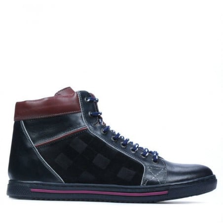 Herrenstiefel 467 Indigo+Bordeaux