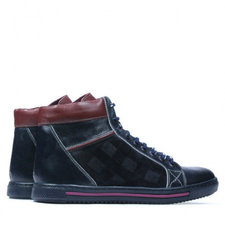Herrenstiefel 467 Indigo+Bordeaux
