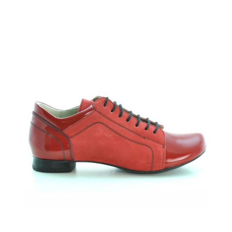 Damen-Casualschuhe 645 rot kombiniert