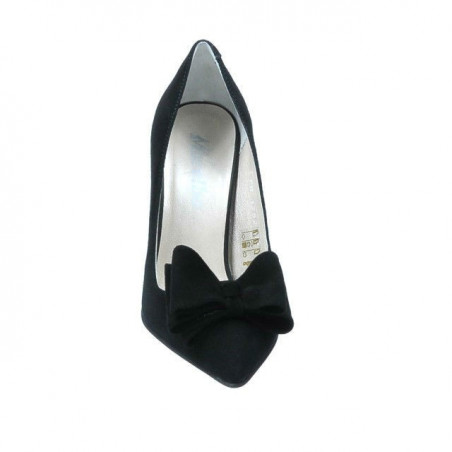 Elegante Damen Schuhe 1252 Schwarz Antilope