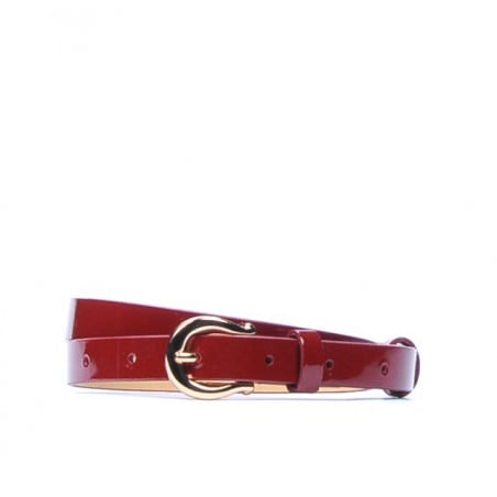 Damen Gürtel 04m Lackrot