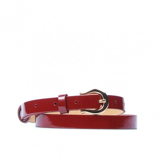 Damen Gürtel 04m Lackrot