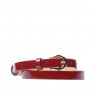 Damen Gürtel 04m Lackrot