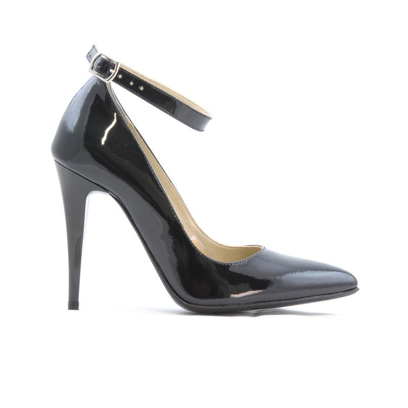 Elegante Damenschuhe 1247 Lack Petrol Perlmutt