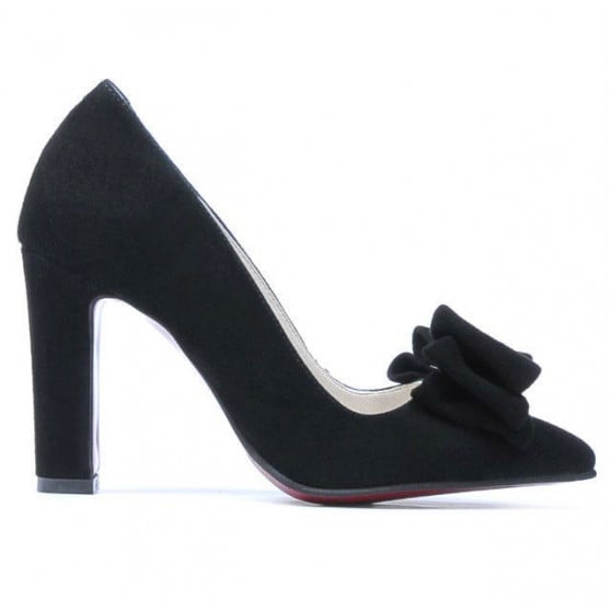 Elegante Damen Schuhe 1252 Schwarz Antilope Elegante Damen Schuhe 1252 Schwarz Antilope