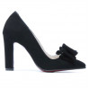 Elegante Damen Schuhe 1252 Schwarz Antilope