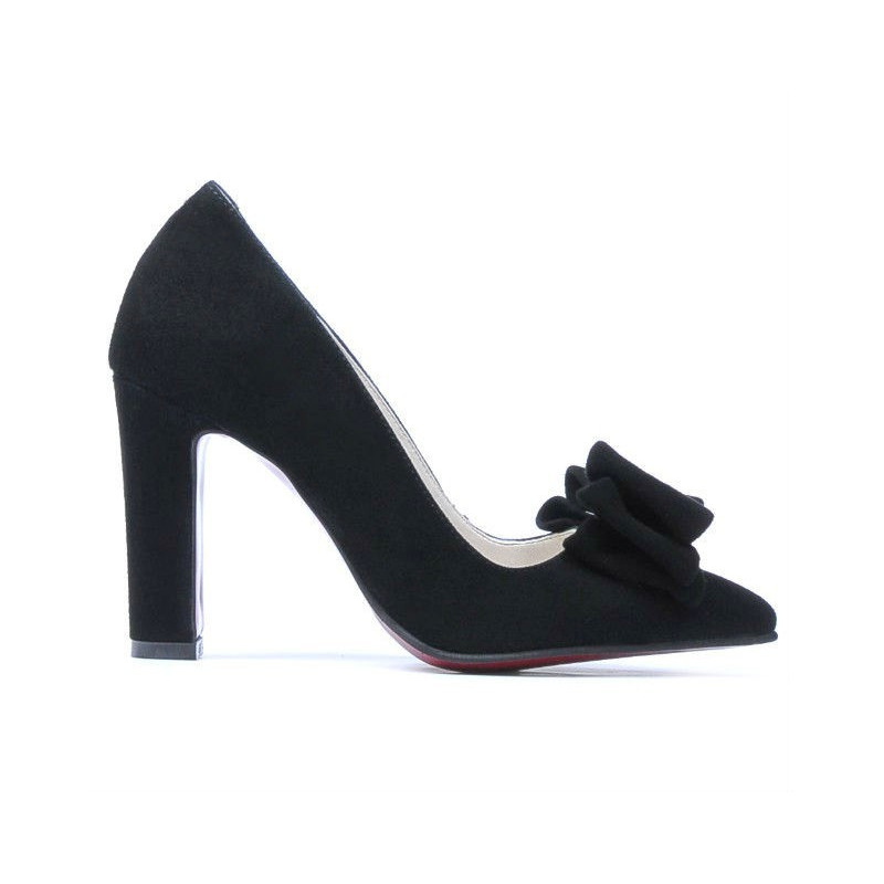 Elegante Damen Schuhe 1252 Schwarz Antilope