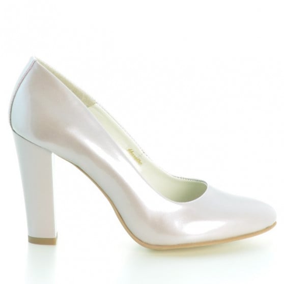 Elegante Damenschuhe 1214 beige Perlmutt Lack Elegante Damenschuhe 1214 beige Perlmutt Lack