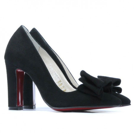 Elegante Damen Schuhe 1252 Schwarz Antilope