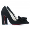Elegante Damen Schuhe 1252 Schwarz Antilope