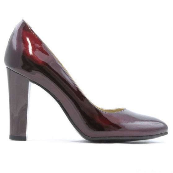 Damen elegante Schuhe 1214 Lack Bordeaux01 Damen elegante Schuhe 1214 Lack Bordeaux01