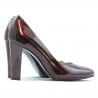 Damen elegante Schuhe 1214 Lack Bordeaux01