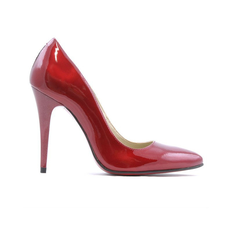 Elegante Damenschuhe 1241 Lack Bordeaux
