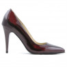 Elegante Damenschuhe 1246 Lack Bordeaux 01