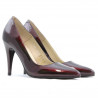 Elegante Damenschuhe 1246 Lack Bordeaux 01