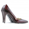 Elegante Damenschuhe 1246 Lack Bordeaux 01