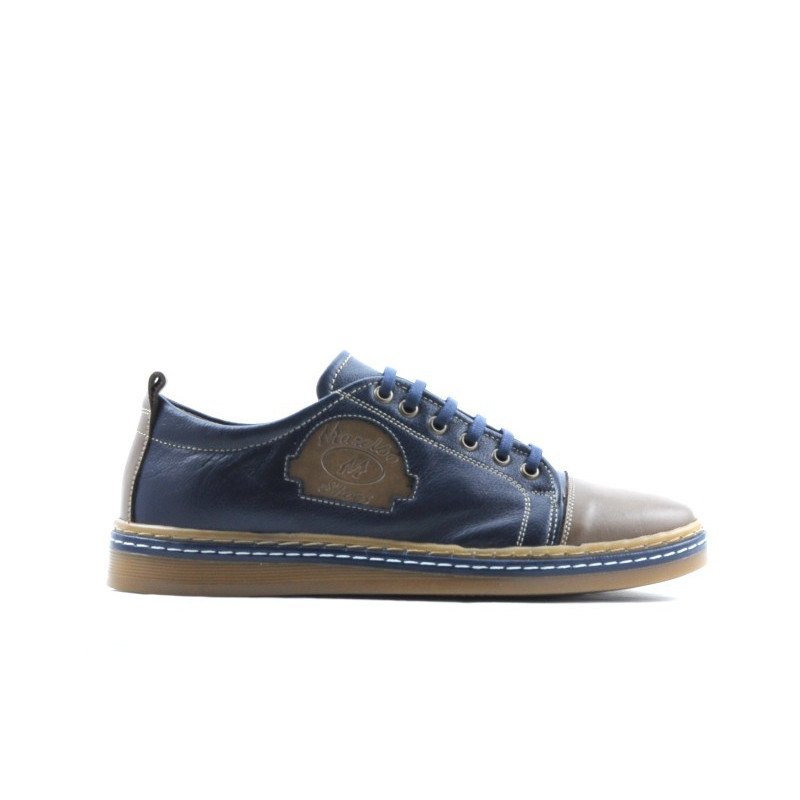 Jugendsportschuhe 392 braun+indigo