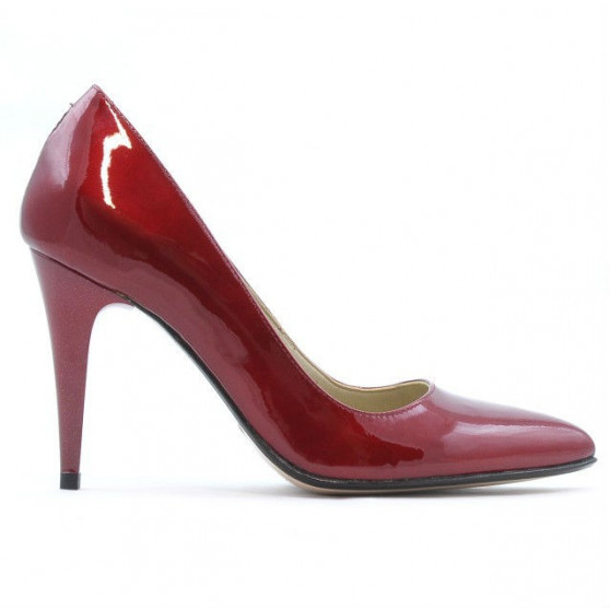 Damen elegante Schuhe 1246 Lack Bordeaux Damen elegante Schuhe 1246 Lack Bordeaux