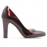 Damen elegante Schuhe 1243 Lack Bordeaux01