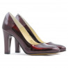 Damen elegante Schuhe 1243 Lack Bordeaux01