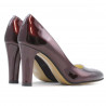 Damen elegante Schuhe 1243 Lack Bordeaux01
