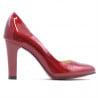Damen elegante Schuhe 1243 Lack Bordeaux
