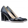 Elegante/schicke Damenschuhe 1254 Lack schwarz