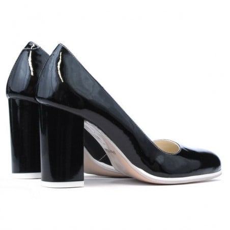 Elegante/schicke Damenschuhe 1254 Lack schwarz