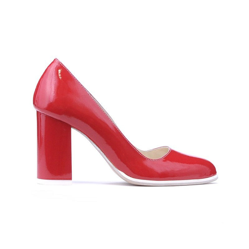 Elegante/legere Damenschuhe 1254 Lack Rot