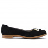 Damen-Ballerinas 674 schwarz Velours