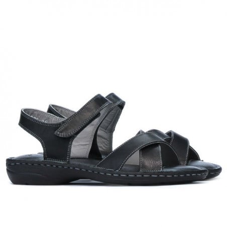 Damensandalen 502 schwarz