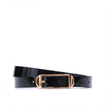 Damen Gürtel 03m schwarzer Lack
