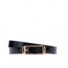 Damen Gürtel 03m schwarzer Lack